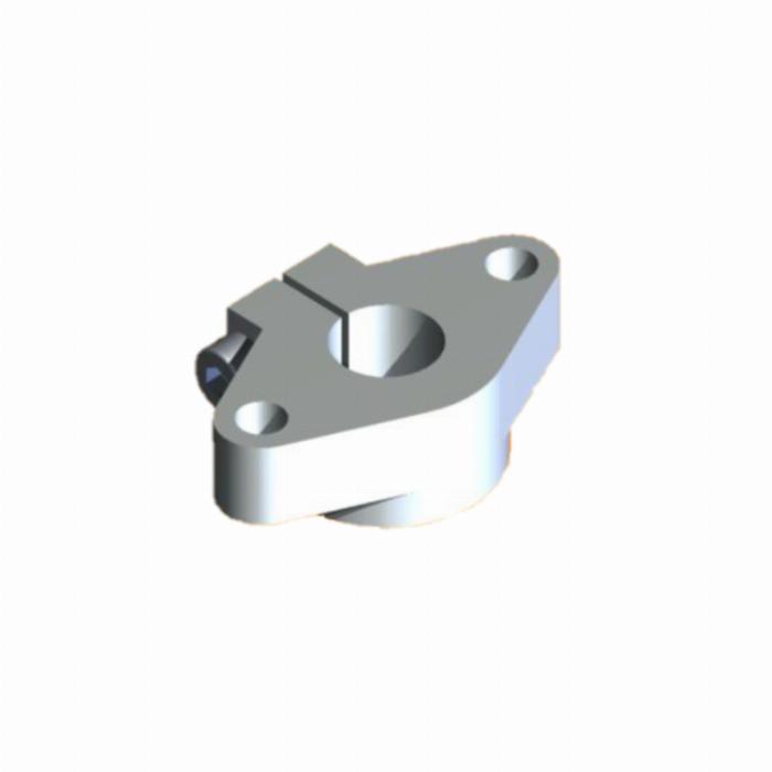 SHF30 aluminum shaft support for assembly of precision shafts diameter 30mm