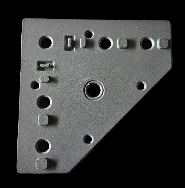 Base Plate Aluminium Slot 8 for Levelling Castor 60