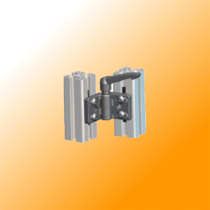 Hinge Die-cast Zinc 40x80 with locking handle