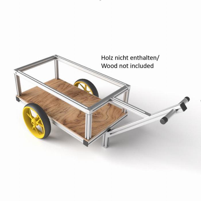 Pull wagon with fixed axis